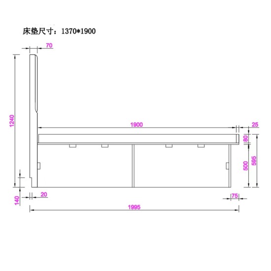 訂金 訂製油壓床套裝 48X72 和54X75